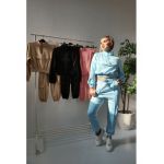 Trening dama cu guler inalt si buzunare stil cargo engross