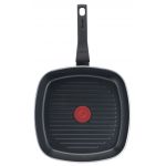 Tigaie Grill, Tefal, Easy Plus, 26 cm Ø, aluminiu