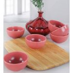 Set boluri pentru sos, Keramika, 275KRM1131, Ceramica, Roz prafuit