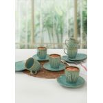 Set cesti de cafea, Keramika, 275KRM1651, Ceramica, Verde