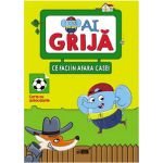 Ai grija ce faci în afara casei. Carte cu autocolante | 