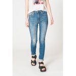 Blugi slim fit cu aspect decolorat
