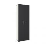 Dulap Como, 2 Usi, Antracit/Alb, L 66 x l 35 x H 200 cm