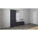 Set Hol Como V5, Antracit/Alb, L 200 cm