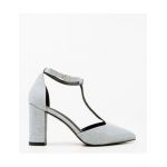 Pantofi cu toc Engros dama Select, argintiu