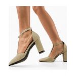Pantofi cu toc Engros dama Select, auriu