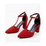 Pantofi cu toc Engros dama Select, grena