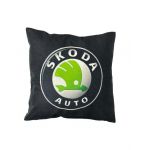 Perna + Fata cu sigla Skoda , 45 x 45 cm, 100% Catifea ,Engros