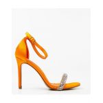 Sandale cu toc dama Engros, model Eteset, portocaliu