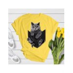 Tricou dama British cat, engros