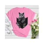 Tricou dama British cat, engros