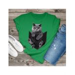 Tricou dama British cat, engros