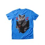 Tricou dama Pisici British Cat Valentine's Day, engros
