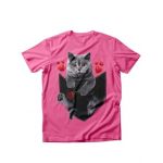 Tricou dama Pisici British Cat Valentine's Day, engros