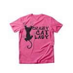 Tricou dama Pisici Crazy cat lady, engros