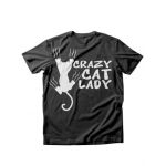 Tricou dama Pisici Crazy cat lady, engros
