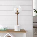 Lampa de masa, Fulgor, 942FLG1835, Metal, Alb