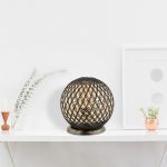 Lampa de masa, Hmy Design, 687HMY1550, Metal, Aur/Negru