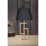 Lampa de masa, Hmy Design, 687HMY1557, Metal, Aur/Negru