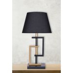 Lampa de masa, Hmy Design, 687HMY1558, Metal, Aur/Negru