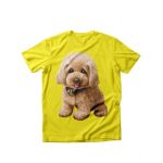 Tricou dama caini pui de poodle, engros
