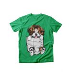 Tricou dama caini shi tzu in buzunar, engros