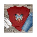 Tricou dama Fluturi fluture albastru i can do, engros