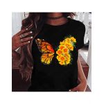 Tricou dama Fluturi fluture floral #4, engros