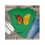 Tricou dama Fluturi fluture floral #4, engros
