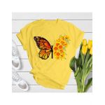 Tricou dama Fluturi fluture floral #4, engros