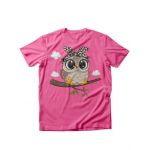 Tricou feminin bufnita in nori, engros