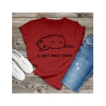 Tricou feminin Simple I-Can't-Adult-Today, engros