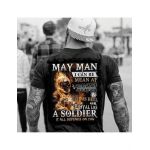 Tricou negru masculin imprimeu spate, as a may man, engros