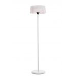 Lampadar cu incalzitor electric Holen, Bizzotto, Ø50 x 205 cm, 1500W, 8000 ore, rezerva tub halogen, aluminiu/otel/sfoara, alb