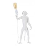 Lampa de masa Monkey, Mauro Ferretti, Ø26 x 55 cm, 1 x E27, 40W, polirasina, alb