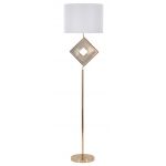 Lampadar Move, Mauro Ferretti, Ø40 x 161 cm, 1 x E27, 40W, fier/textil, auriu/alb