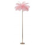 Lampadar Palm Pink, Mauro Ferretti, Ø55 x 160 cm, 3 x E14, 40W, fier, roz/auriu