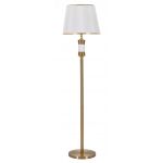 Lampadar Whity, Mauro Ferretti, Ø41 x 160 cm, 1 x E27, 40W, fier/textil, auriu/alb