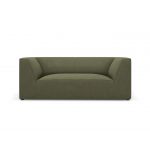 Canapea 2 locuri, Ruby, Micadoni Home, BL, 174x93x69 cm, velur, verde