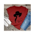 Tricou feminin female with hat, family, engros