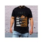 Tricou masculin urban streetwear, bart simpson hustle, engros