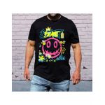 Tricou masculin urban streetwear, beast face, engros