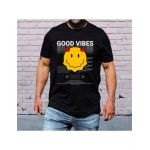 Tricou masculin urban streetwear, good vibes, engros