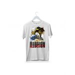 Tricou masculin urban streetwear, illusion, engros