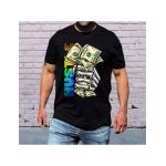 Tricou masculin urban streetwear, money hustle, engros