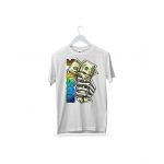 Tricou masculin urban streetwear, money hustle, engros