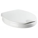Capac de toaleta cu sistem automat de inchidere, Wenko, Secura Comfort, 37 x 44 cm, duroplast, alb
