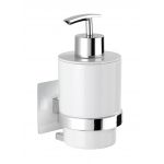 Dozator pentru sapun lichid cu suport, Wenko, Turbo-Loc®, 7 x 15 x 9.5 cm, plastic/inox
