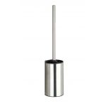 Perie de toaleta cu suport autoadeziv, Wenko, Detroit Turbo-Loc®, 8.5 x 40 x 9 cm, inox