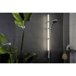 Bara cu suport pentru dus si lumina incorporata, Wenko, II, 94 cm, policarbonat/plastic